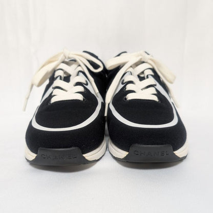 Chanel Sneakers CC Logo Black White