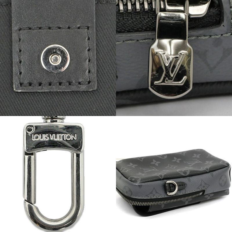 Louis Vuitton Double Phone Pouch Shoulder Bag Monogram