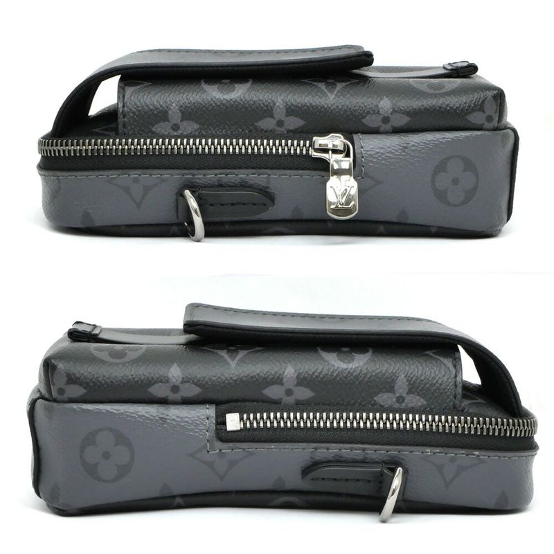 Louis Vuitton Double Phone Pouch Shoulder Bag Monogram