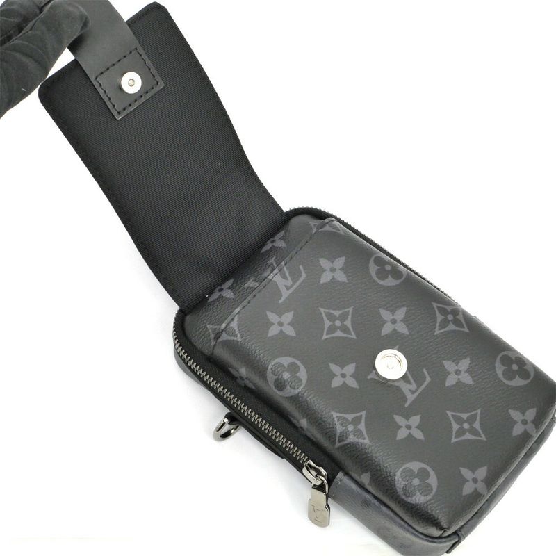 Louis Vuitton Double Phone Pouch Shoulder Bag Monogram