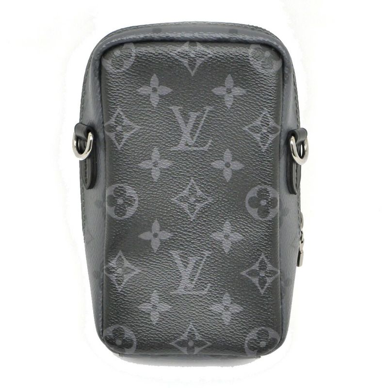 Louis Vuitton Double Phone Pouch Shoulder Bag Monogram
