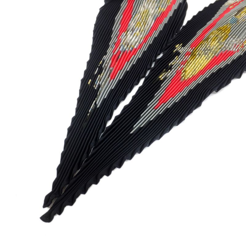 Hermes Carre Plisse Pliss Scarf Parmi les Fleurs Je Compte les Heures % Silk