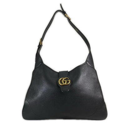Gucci Aphrodite Shoulder Bag Leather Black Medium