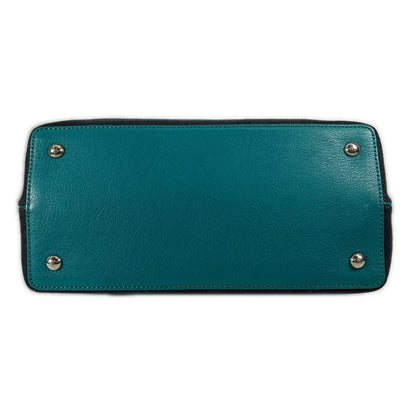 Fendi Petit Toujour Handbag Leather Navy 2-Way Denim — view 4