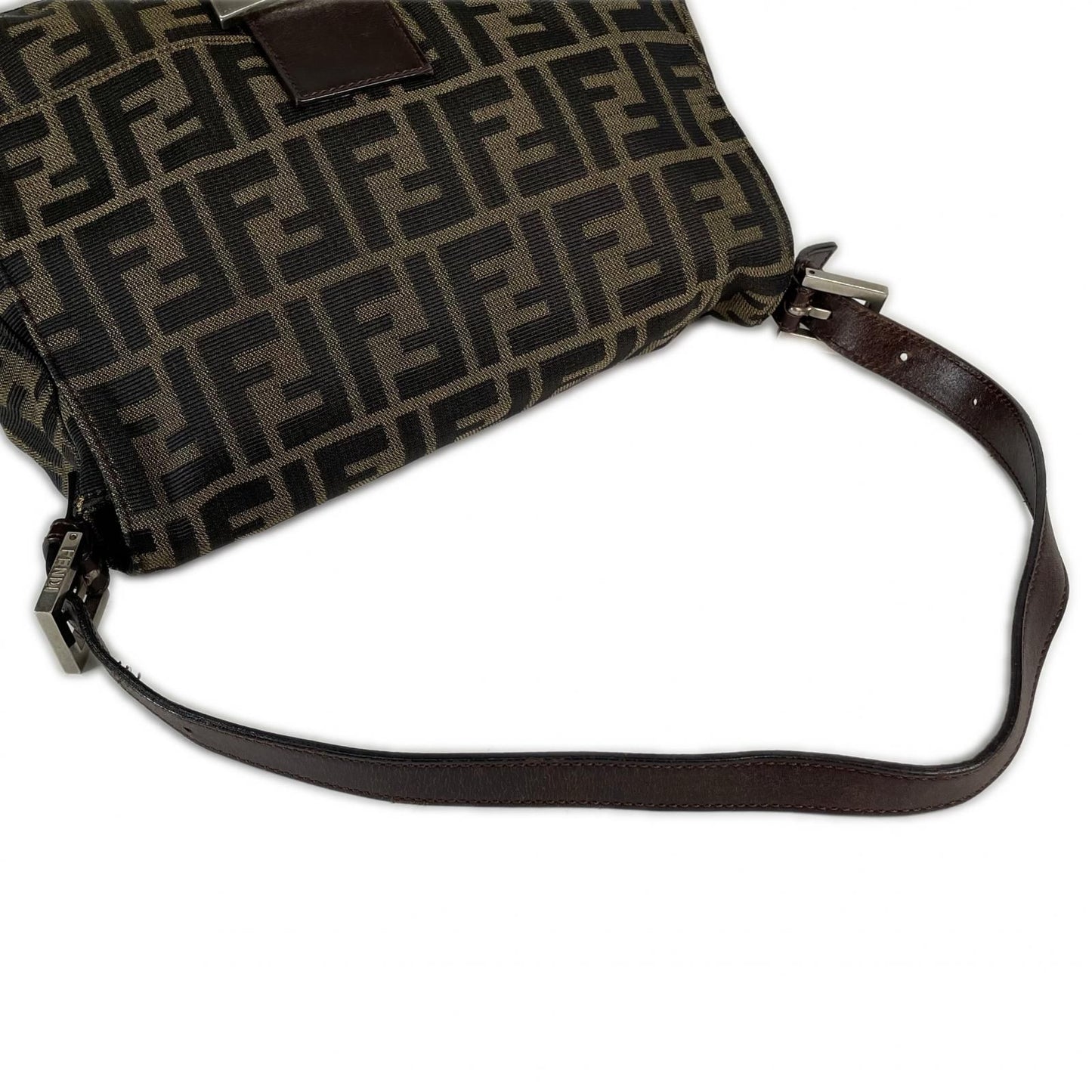 Fendi Zucca Mamma Baguette Shoulder Bag Canvas Brown — view 5