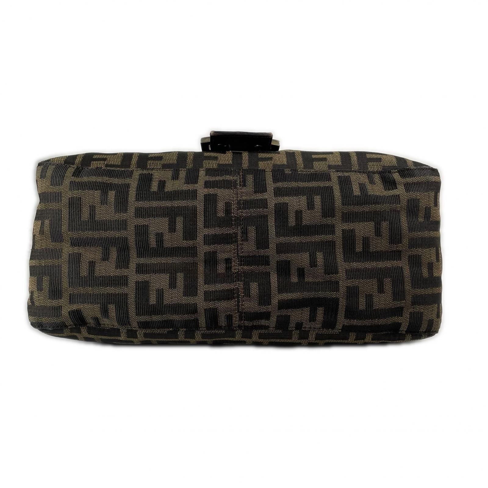 Fendi Zucca Mamma Baguette Shoulder Bag Canvas Brown — view 4
