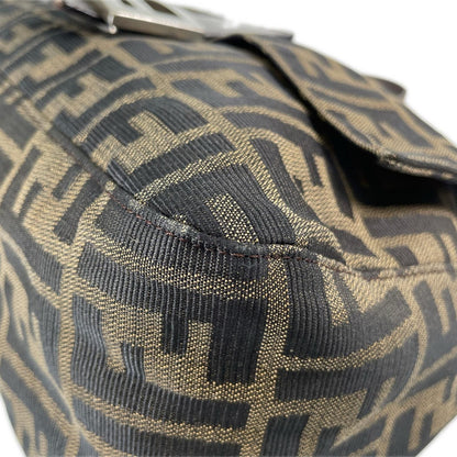 Fendi Zucca Mamma Baguette Shoulder Bag Canvas Brown — view 7