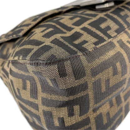Fendi Zucca Mamma Baguette Shoulder Bag Canvas Brown — view 6