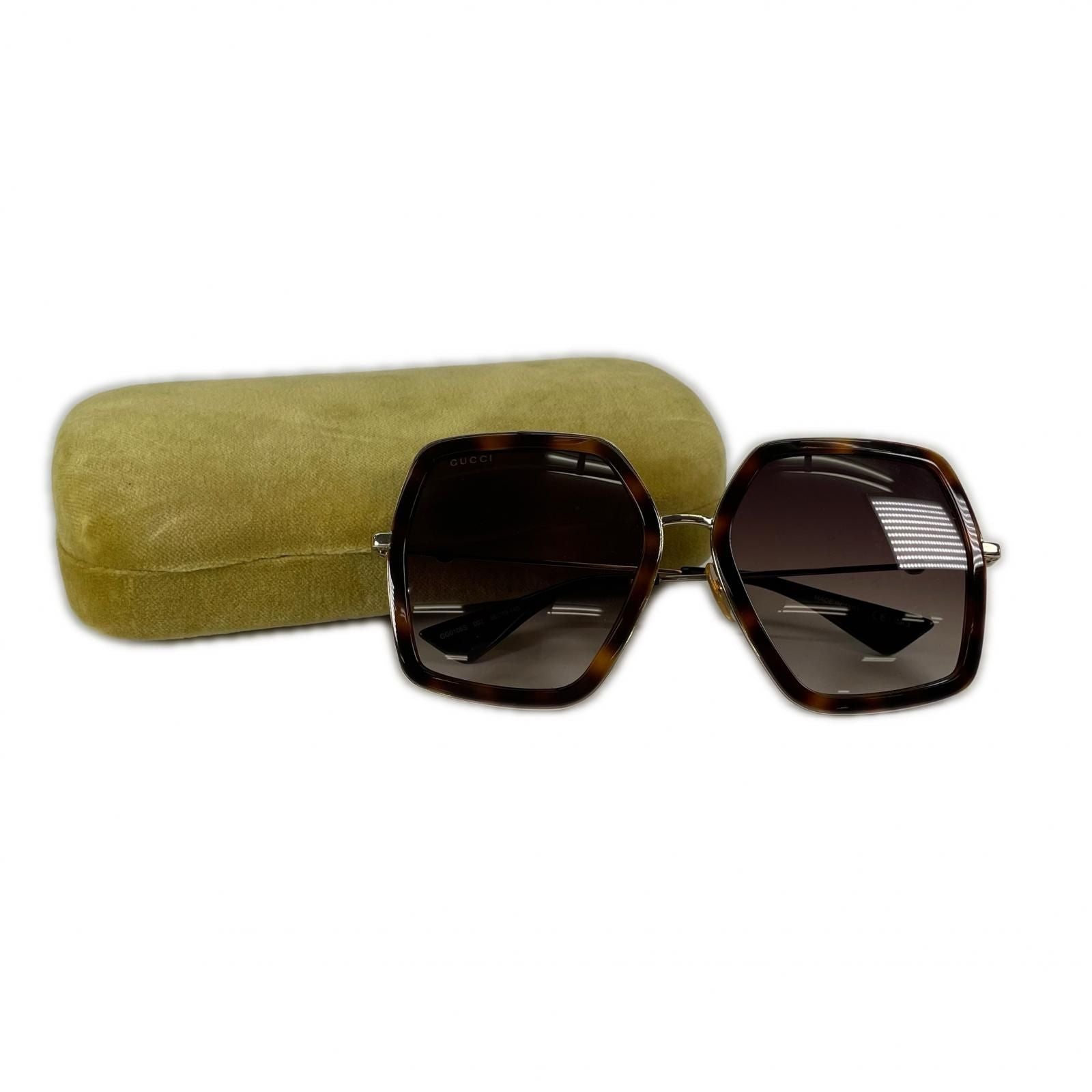 Gucci Sunglasses Metal Brown 56 Eyewear