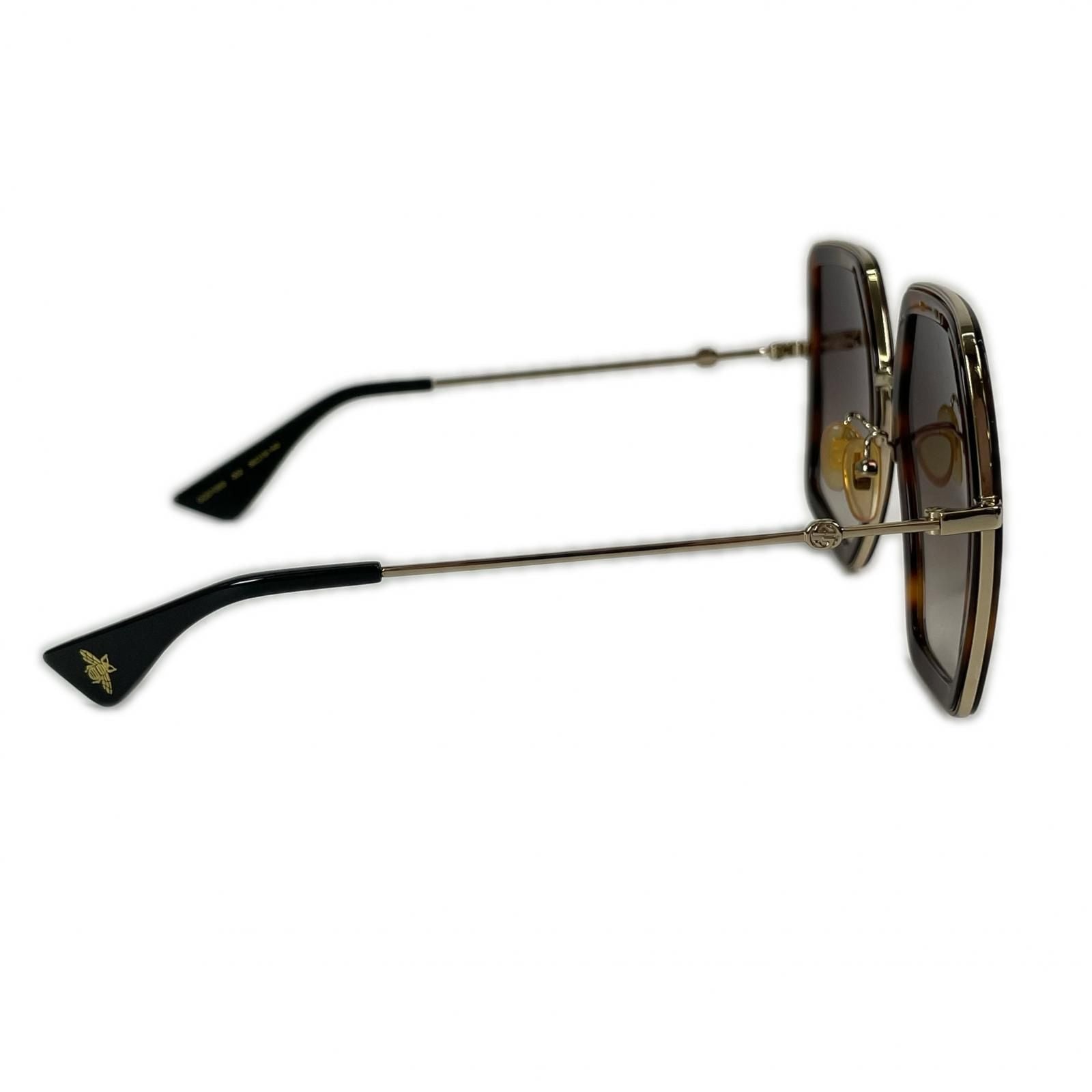 Gucci Sunglasses Metal Brown 56 Eyewear — view 5