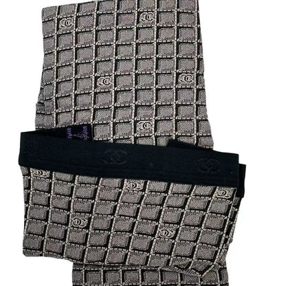 Chanel Stockings CC Logo Tights Gray 3 Shoulder Bag
