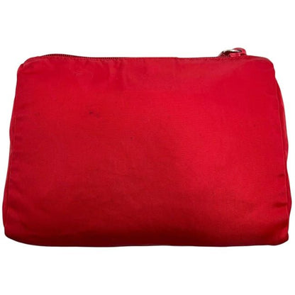 Prada Pouch Red Tessuto Case Nylon 60