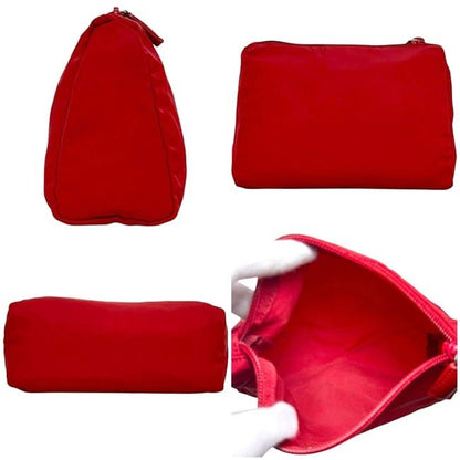 Prada Pouch Red Tessuto Case Nylon 60
