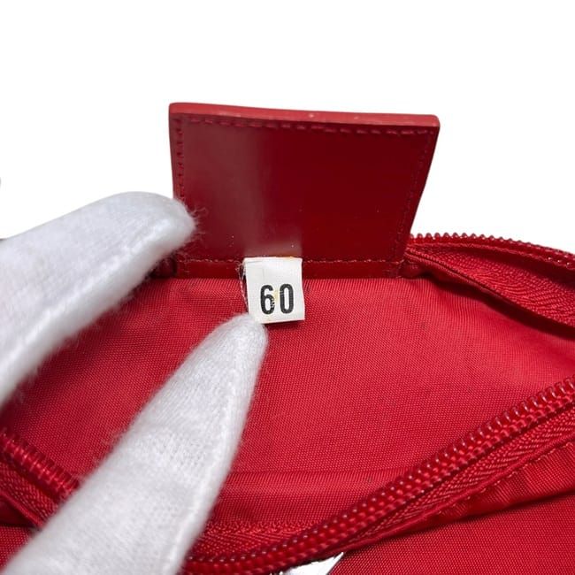 Prada Pouch Red Tessuto Case Nylon 60
