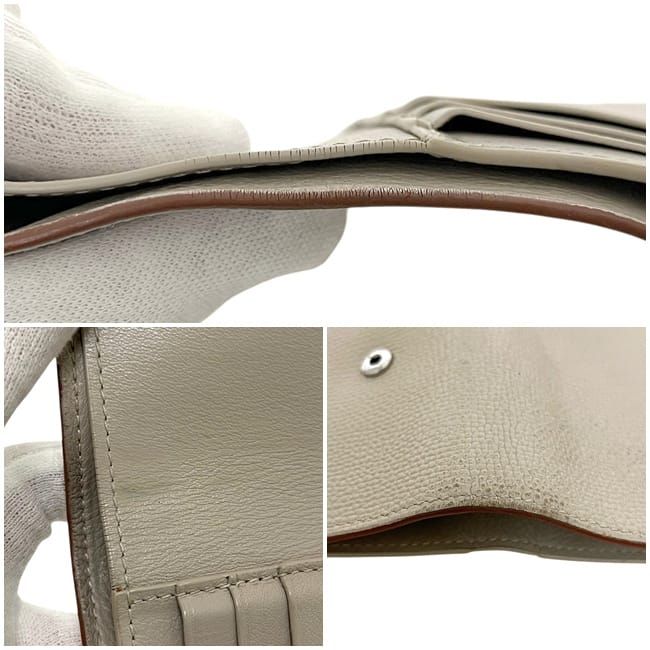 Loewe Trifold Wallet Vertical Beige Anagram
