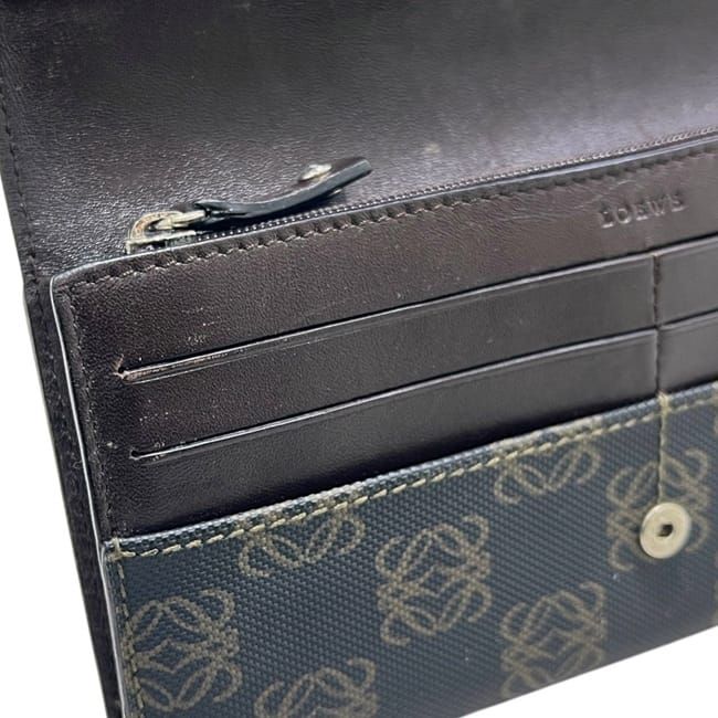 Loewe Bifold Wallet Dark Gray Anagram 168 80