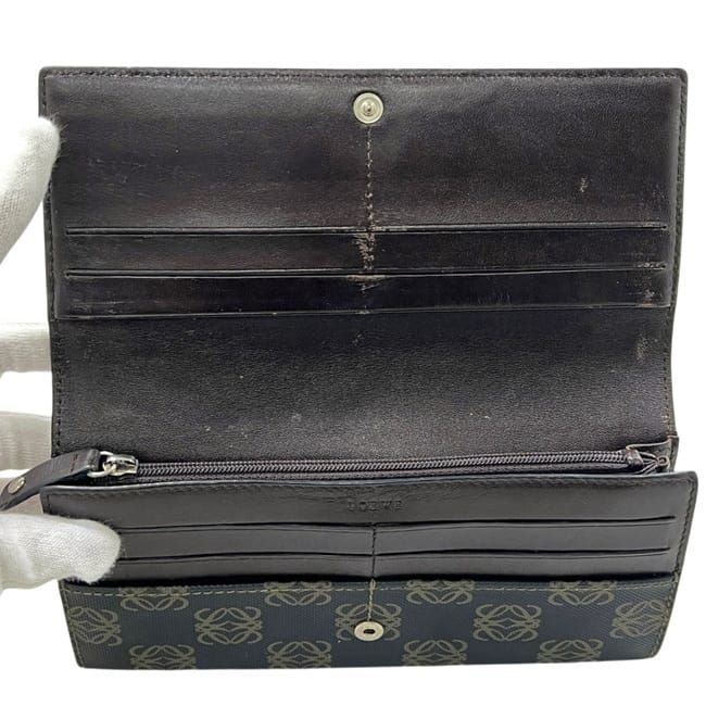 Loewe Bifold Wallet Dark Gray Anagram 168 80