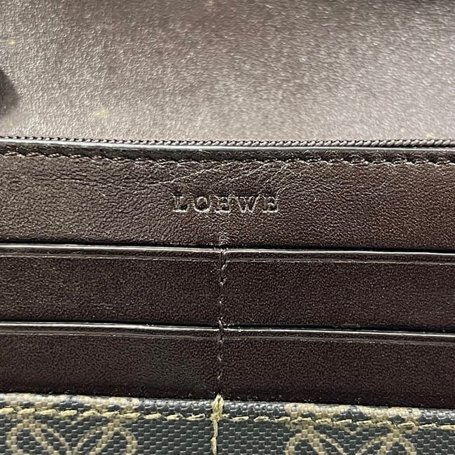 Loewe Bifold Wallet Dark Gray Anagram 168 80