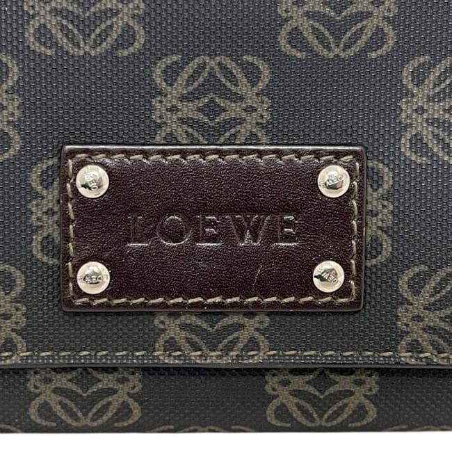 Loewe Bifold Wallet Dark Gray Anagram 168 80