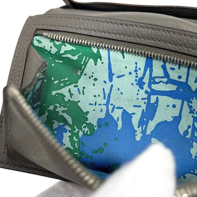 Hermes Bifold Wallet Citizen Twill Silk in Grey