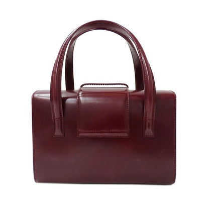 Cartier Bag Handbag Patent Leather Panthere Gold Going Out Bordeaux