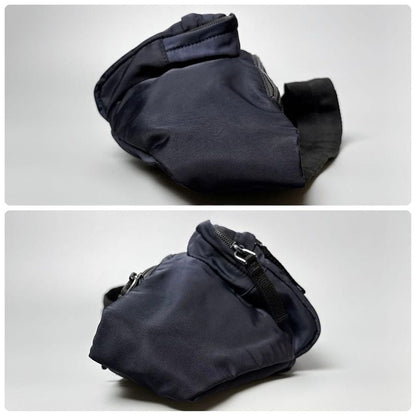 Prada Triangle Logo Belt Bag Nylon Navy
