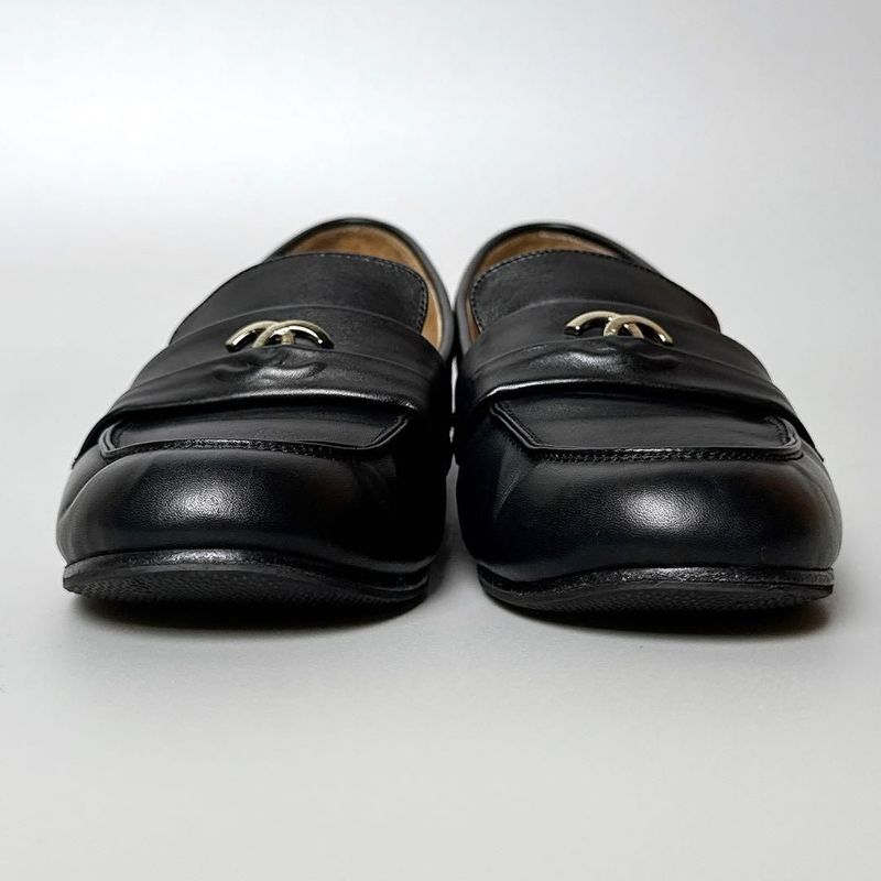 Chanel CC Logo Loafer 36 Black