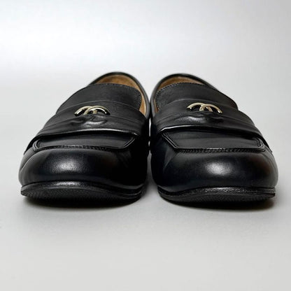 Chanel CC Logo Loafer 36 Black