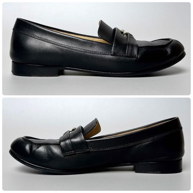 Chanel CC Logo Loafer 36 Black