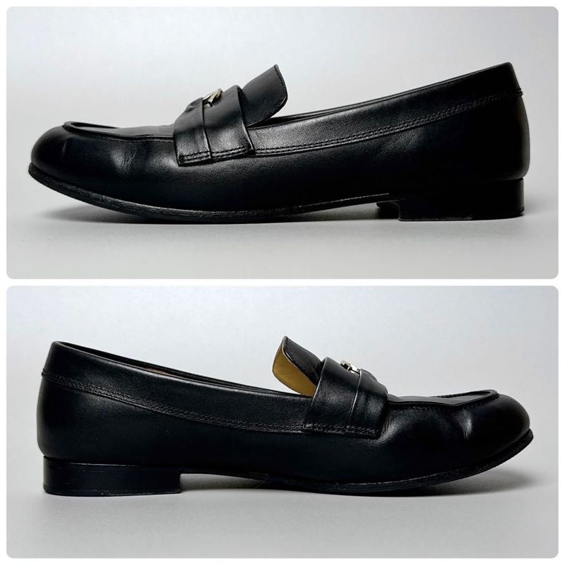 Chanel CC Logo Loafer 36 Black