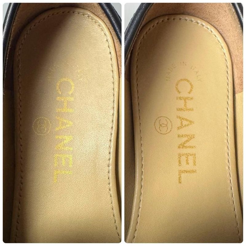 Chanel CC Logo Loafer 36 Black
