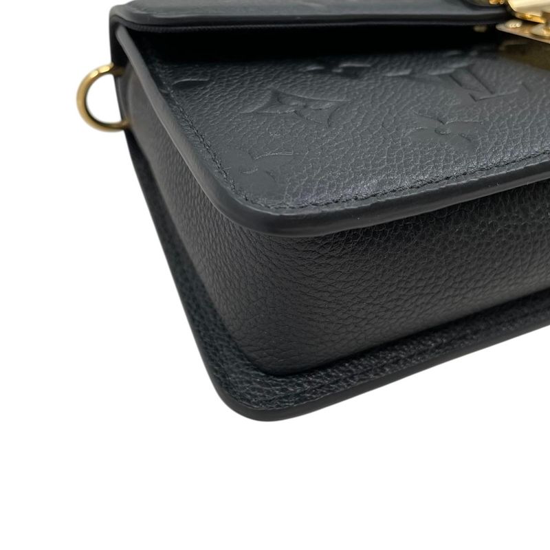 Louis Vuitton Shoulder Bag Wallet on Chain Metis Monogram Empreinte Noir Black
