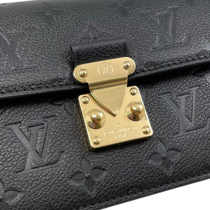 Louis Vuitton Shoulder Bag Wallet on Chain Metis Monogram Empreinte Noir Black