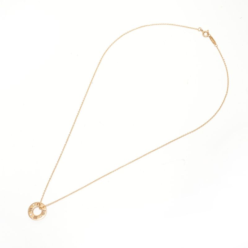 Tiffany & Co Necklace Atlas Earrings de Diamond 18K