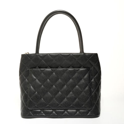 Chanel Tote Medallion CC Logo Caviar Leather