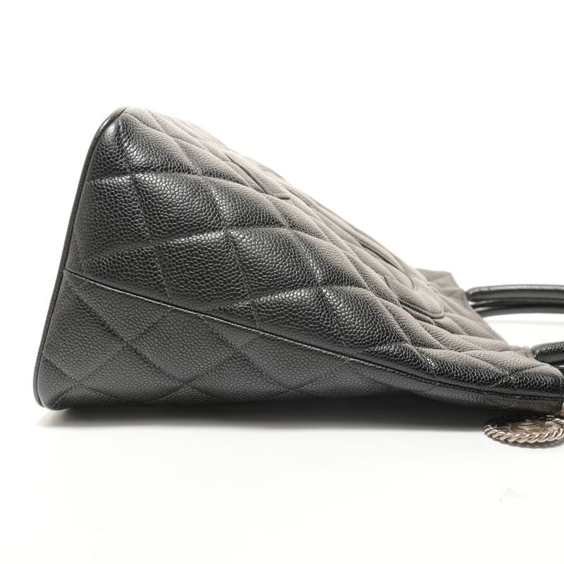 Chanel Tote Medallion CC Logo Caviar Leather