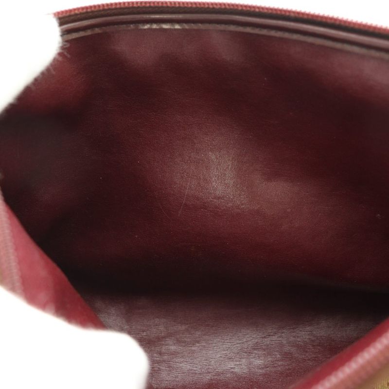 Dior Clutch Canvas Trotter Pattern Beige Brown SS