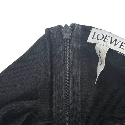 Loewe Ball Chain Neck Knit Sweater Black XS