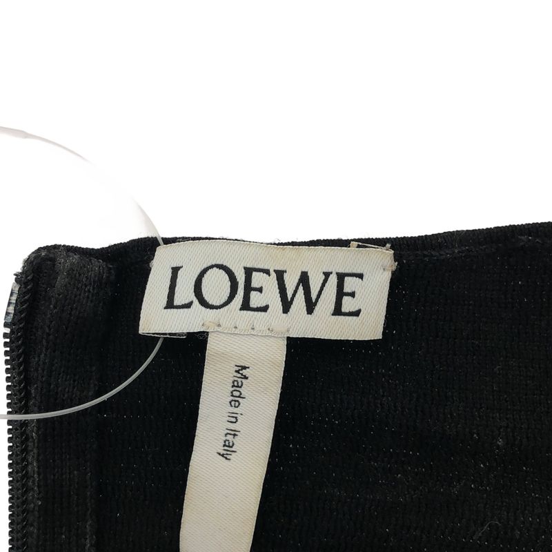 Loewe Ball Chain Neck Knit Sweater Black XS