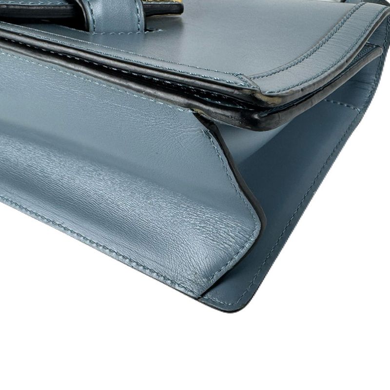 Loewe Shoulder Bag Leather Blue