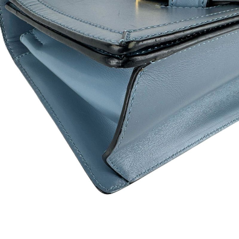 Loewe Shoulder Bag Leather Blue