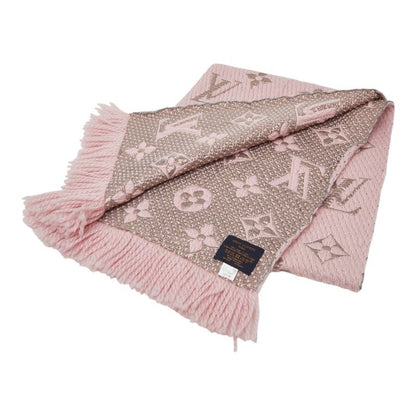 Louis Vuitton Logomania Scarf Shine Pink Rosevalerine Wool Silk Shoulder Bag Rose Ballerine