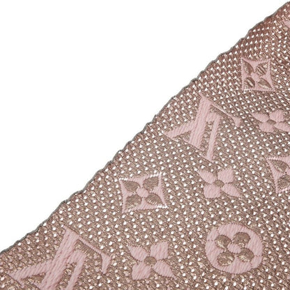 Louis Vuitton Logomania Scarf Shine Pink Rosevalerine Wool Silk Shoulder Bag Rose Ballerine