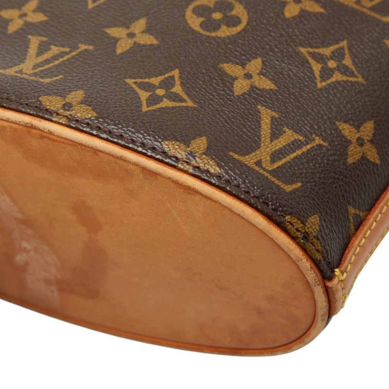 Louis Vuitton Monogram Drouot Crossbody Shoulder Bag Brown Leather