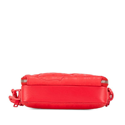 Dior Erl Trotter Mirage Quilted Rabbit Crossbody Shoulder Bag Red