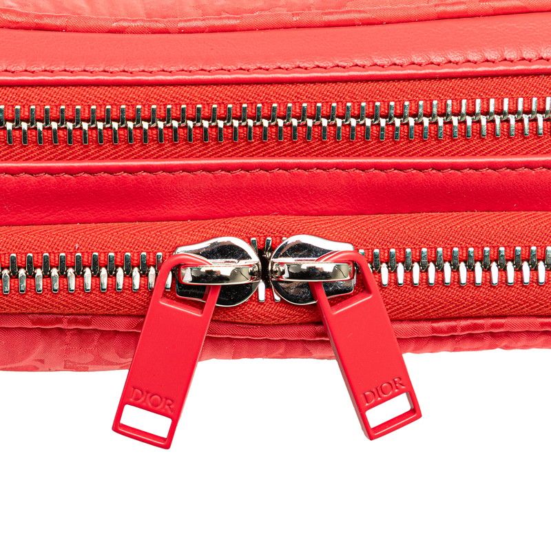 Dior Erl Trotter Mirage Quilted Rabbit Crossbody Shoulder Bag Red
