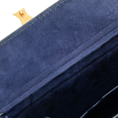 Dior Addict Small Box Crossbody Shoulder Bag Navy Leather