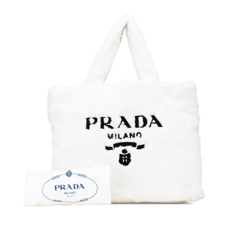 Prada Spugna White Bianco Pile
