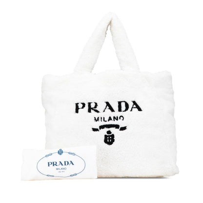 Prada Spugna White Bianco Pile