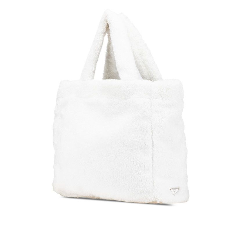 Prada Spugna White Bianco Pile